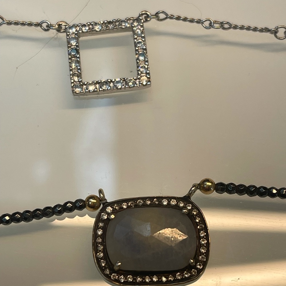 2 necklaces. Not real but stylish!